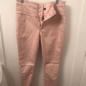 Pink high waisted Refuge jeans